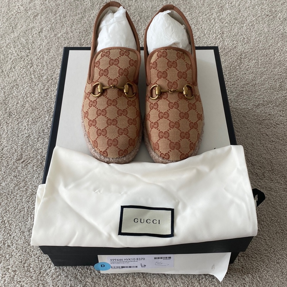 Gucci horse bit loafers